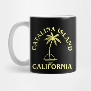 Retro Cool Original Catalina Island Palm Tree Novelty Mug